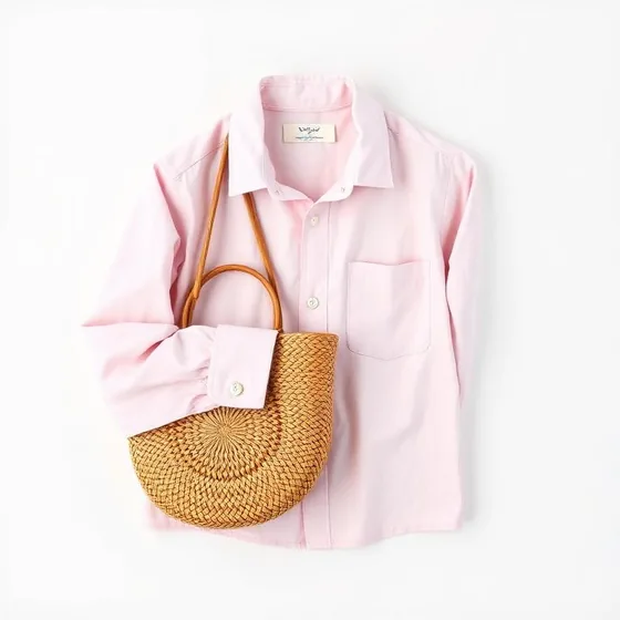 Camisa de linho dobrada