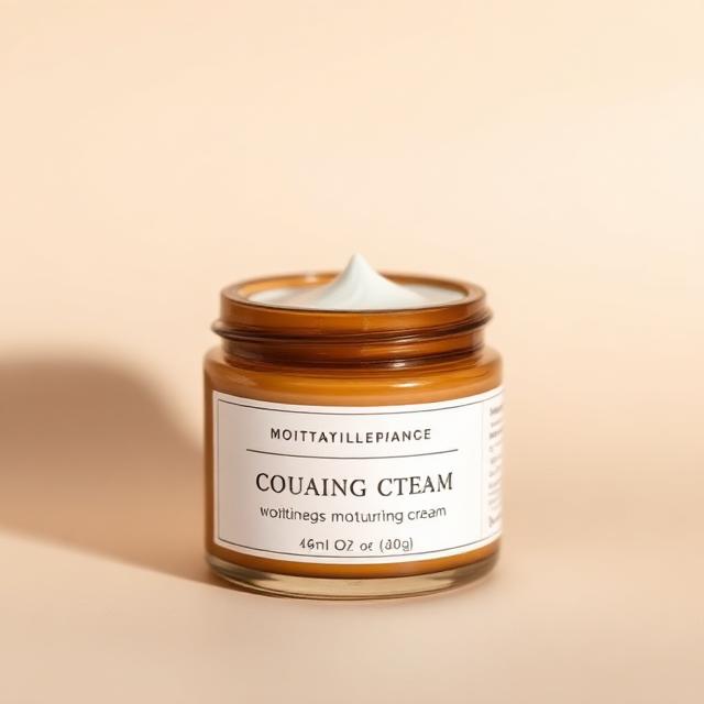 Pote de creme hidratante artesanal — versão tratada com a IA da EVEmove