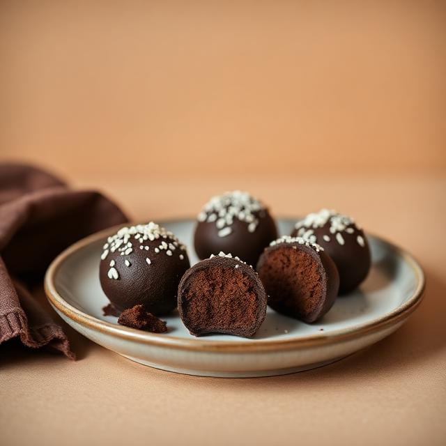 Trufas de chocolate artesanais — versão tratada com a IA da EVEmove